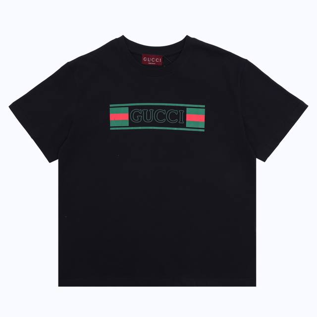 Gucci 古驰 新款红绿腰带印花圆领T恤 Size：Xs-L