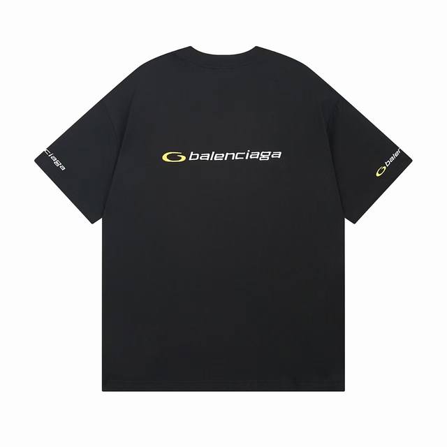 顶级版本 大货细节图 #巴黎25Sstracksuitlogo前后左右刺绣短袖# Balenci*Ga巴黎# 面料采用260G巴黎专用双纱*高克重1比1双纱罗纹