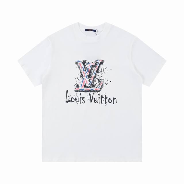 Lv Louis Vuitton 面料- 采用260克双纱.索罗纳螺纹定织定染 工艺- 日本进口“兄弟”印花机喷绘而成 辅料- 全身定制辅料 尺码Xs S M