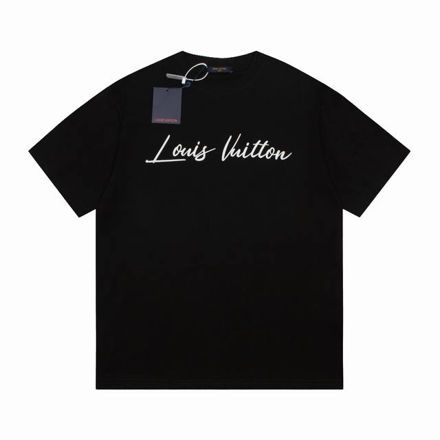 高品质 Lv 路易威登 热气球字母短袖，对色定染面料，字母采用发泡立体工艺，超精细平网印花工艺，对位定点印花，采用细致纱网材质做网板，定染纯棉面料，更加体现图案