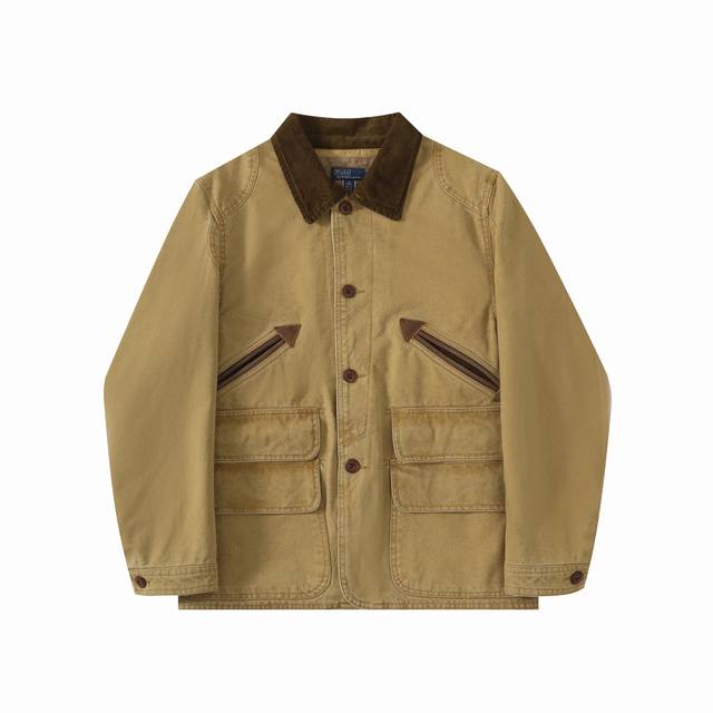 R13 Ralph Lauren拉夫劳伦polo Country猎装重工中古夹克外套 polo拉夫劳伦25年春新 休闲拼接百搭外套夹克Wmpootwn上衣穿上又