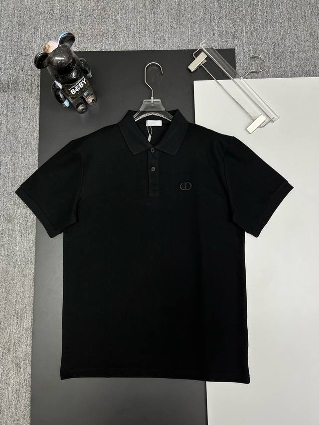 Dior 迪奥 刺绣新款polo衫 原版面料 原版订制辅料 官方同款 采用210克纯棉珠地面料，定制 同缸染面料 手感非常舒服爽滑 版型挺阔有型 一线品牌代工厂