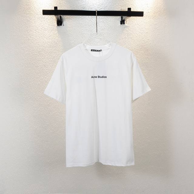 款号C31 顶级版本 Acne Studios 25Ss经典小标Logo 后背印花T恤男女纯棉重磅280克 经典的小标元素 加上后背品牌印花 简约的风格 百搭不