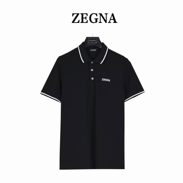 Zegna 杰尼亚经典胸口字母刺绣polo衫 网红明星同款，采用经典标识立体刺绣，刺绣饱满手感非常舒服 超级百搭好看的一款polo衫三标齐全 男女同款 人手必备