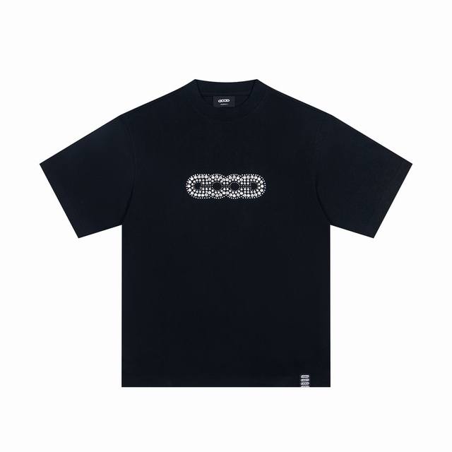白底图 顶级版本 老白同款 Goodbrand 24Ss 组合色片三色宽松短袖情侣T恤 颜色：黑色 红色 码数：S M L Xl