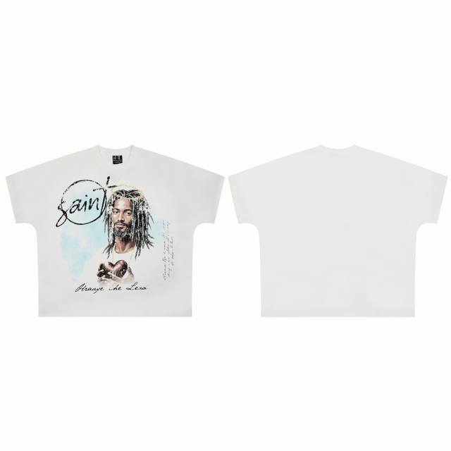saint Vintage 美潮特殊版型连体袖爆款短袖T恤 p价： 码数：M L Xl 款号：2155 颜色：白色