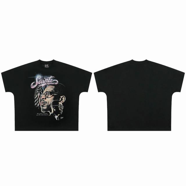 saint Vintage 美潮特殊版型连体袖爆款短袖T恤 p价： 码数：M L Xl 款号： 颜色：黑色