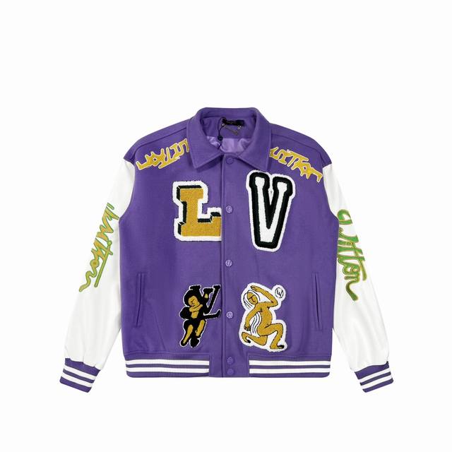 顶级品质 Louis Vuitton 路易威登 Fw23紫色青蛙王子卡通刺绣棒球服 路易威登Louis Vuitton Lv 22年秋冬单品 人气王！ 自1月份