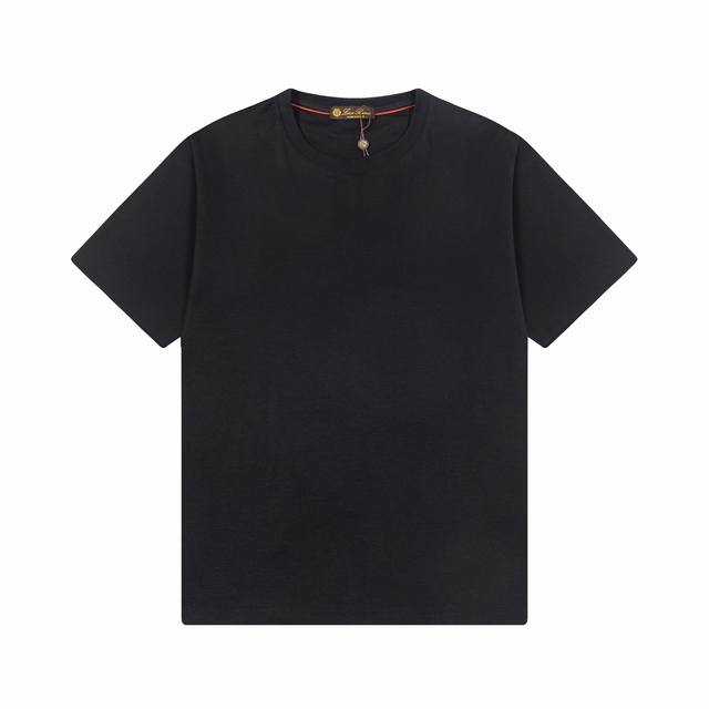 高版本 25Ss 新款 Lp 专柜同款 70支丝光棉 立体刺绣小标短袖T恤 1:1官网同步 码数：M一3Xl 颜色：米白 黑色 蓝色