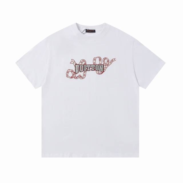 Lv 驴家 25Ss新款刺绣工艺 短袖 高品质 面料- 采用260克双股精梳棉面料.索罗纳螺纹订织订染国标一级面料 辅料：官网原版三标Logo 尺码： S Xx