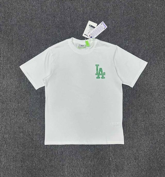 Xx372 Mlb洋基队Ny后背棋盘格Logo简约纯棉T恤 情侣款：Ｓ Xxl 白色 黑色 蓝色