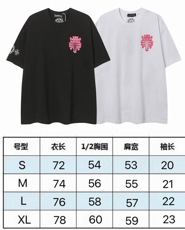 现货 p802253 新款夏季潮牌梵文重叠大宝剑印花立体图案字母男女款短袖T恤 克32支纯棉 颜色：黑色 白色 码数：S M L Xl