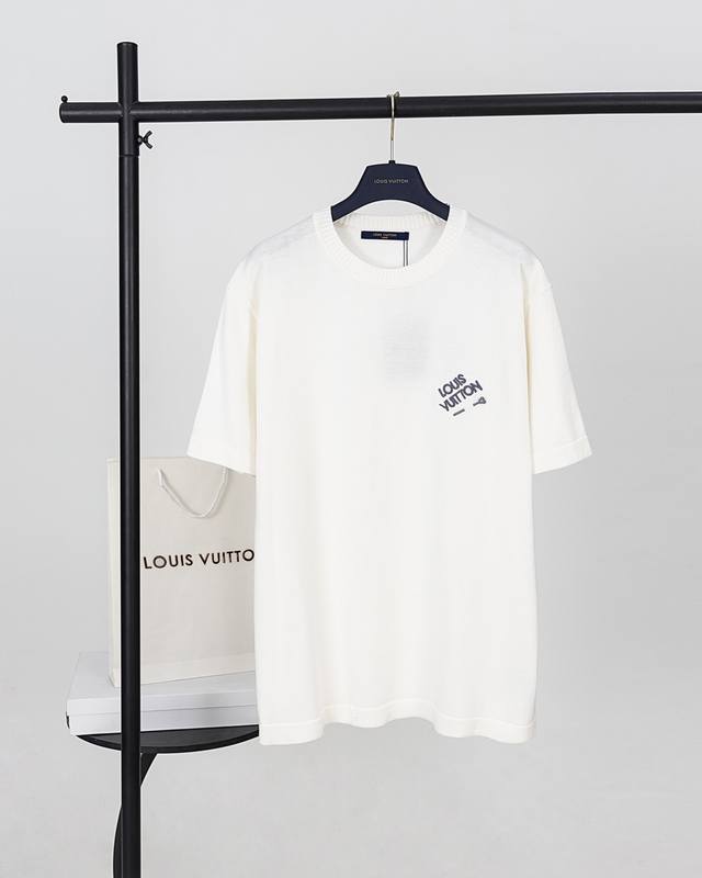 顶级版本.官网品质 Louis Vuitton*路易威登 Lv 22Fw经典别针毛织短袖 采用14S细针织片，织线原衣对色，环保固色定染，引进定制全棉纱线，精细