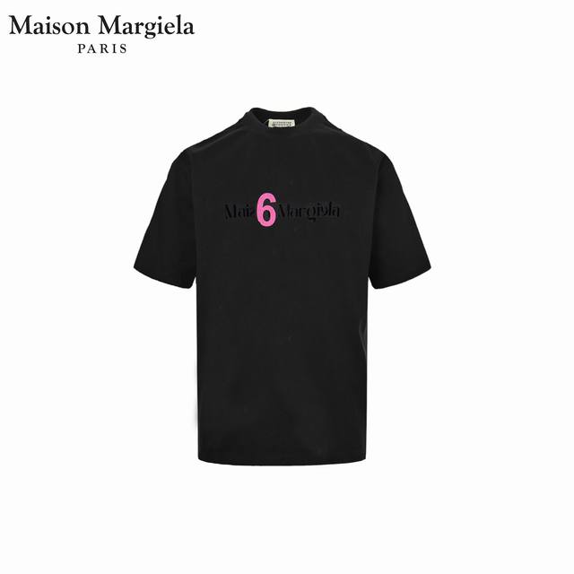 Maison Martin Margiela 马吉拉25Ss 植绒烫图短袖T恤 采用订色订染毛圈纯棉衣面，250G双股双纱，手感舒适 进口针织针梳棉进行制作，搭