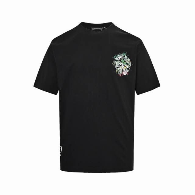 Chrome Hearts 克罗心 25Ss 彩色马蹄十字架发泡印花短袖 厚实有型，购入原版开模打造，全套定制辅料，所有细节完美还原 定织定染260G纯棉双纱紧