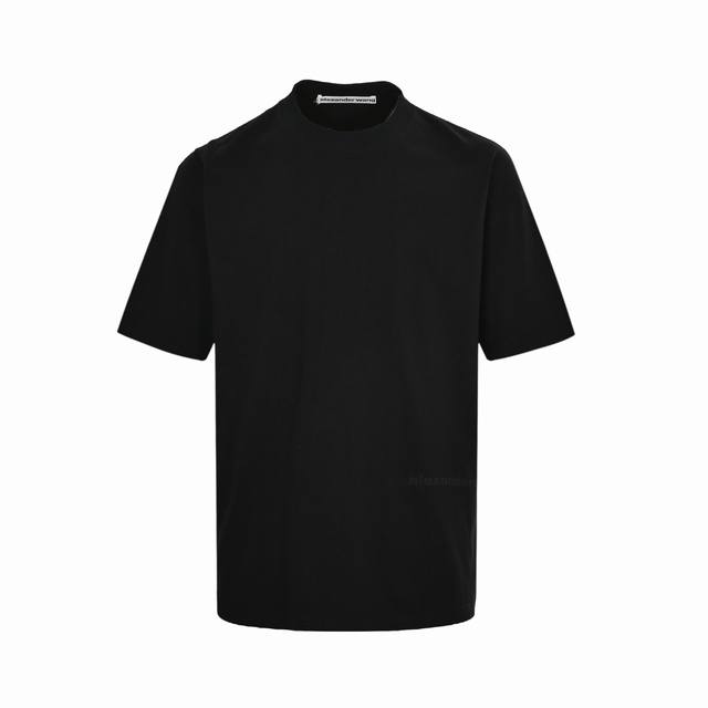 Alexander Wang 亚历山大王 25Ss 下摆发泡字母短袖 面料采用定制240G 26支特滑双股精棉平纹高密无尘全棉布料。前幅高密度加厚，走线平整，代