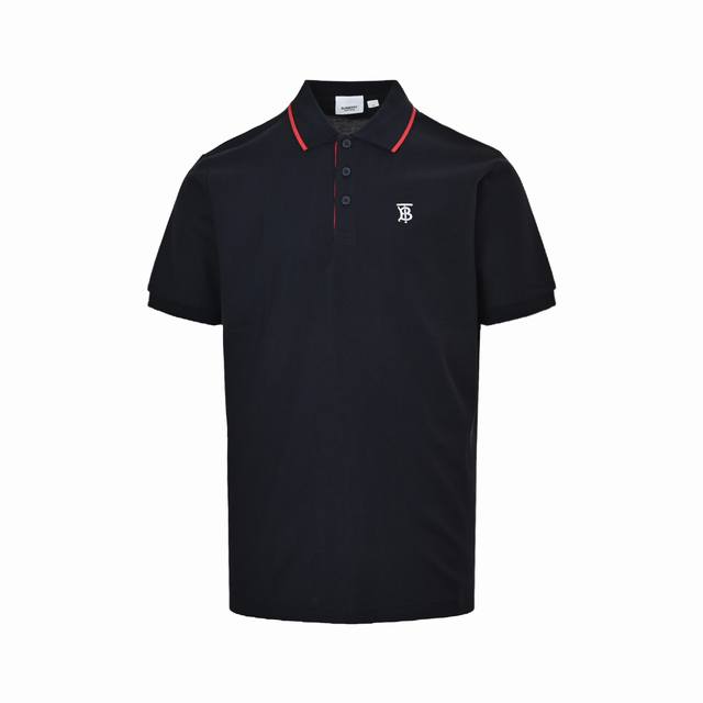 Burberry 巴宝莉 经典Tb刺绣polo短袖 精选珠地网眼布棉质面料打造，绣有专属标识图案。搭配尖领设计,开襟处点缀品牌标志性条纹，进口扁机订织。手工缝制