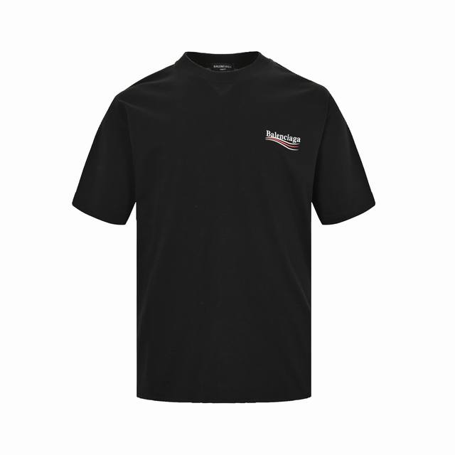 Balenciaga 巴黎世家 经典可乐波浪印花短袖 定织定染18S220G精梳棉面料 真正从定染纱线开始操作该款 11月初全网最快拿到Zp 面料订做40天 印