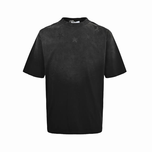 Givenchy 纪梵希 五角星烫钻短袖 时尚限量款，夏季渠道最新短T 五角星标识印花设计，具备超级无敌魅力 高能实穿的情侣款，夏季气质穿搭加身！客供进口针织棉