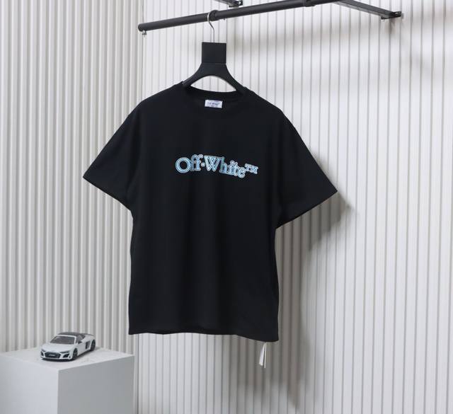 Off Ow White Ow胸前Tm字母短袖 春夏最新 Tape Arrows S S T-Shirt 胶条T恤 隶属于Tape Arrows胶带工业风主题