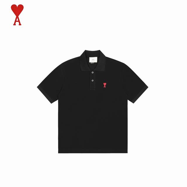 Ami paris 爱心刺绣polo短袖 一款经典简约百搭的高级polo，这种基础性的经典单品，绝对是你了解这个品牌的捷径，极简的风格构造 配置Ami家族经典的