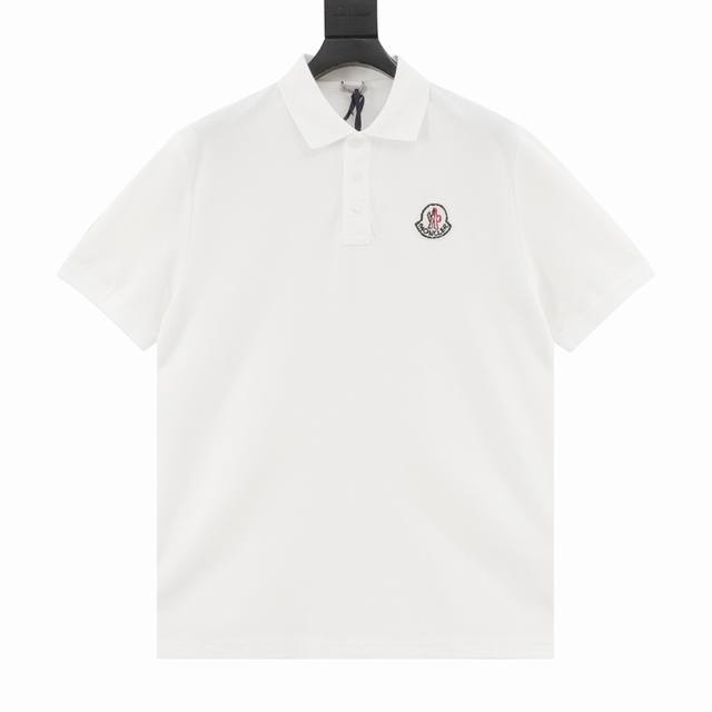 Moncler蒙口Mc 四色小徽标短袖polo衫 采用原版220G定制珠地面料 螺纹同缸定染对格对纹零色差。章仔原版1:1开模定做，5000个起订量。颜色，尺寸