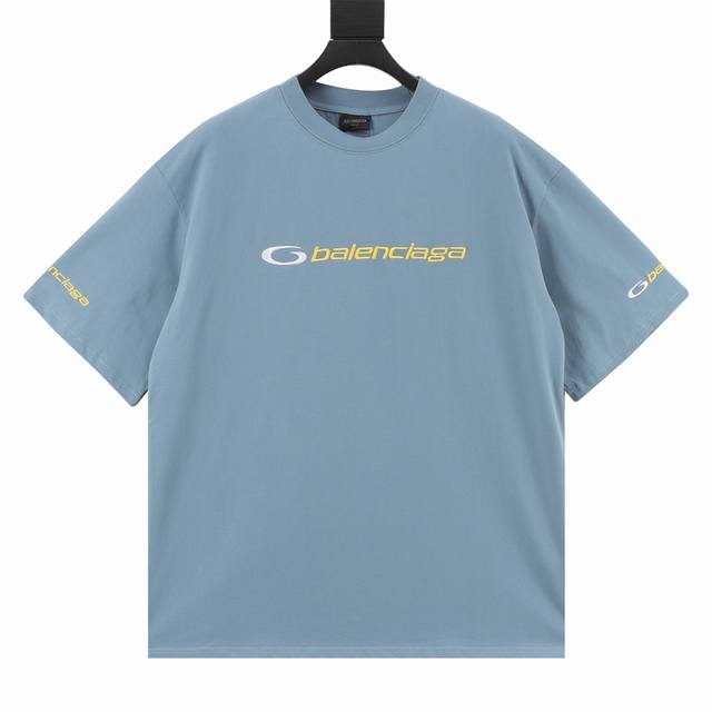 Balenciga 巴黎世家 25Ss Tracksuit Logo廓形刺绣短袖T恤 采用纯棉柔软平纹面料，对色定染面料 进口立体前后绣花工艺，潮流感十足，定染