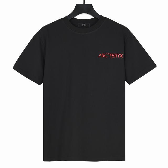Arcteryx始祖鸟官网新款幻影鸟印花短袖T恤 面料采用洗水后300克双纱精梳棉，定制32支1*1螺纹，成衣两遍水洗处理，面料舒适亲肤无异感，定制定染面料，纺