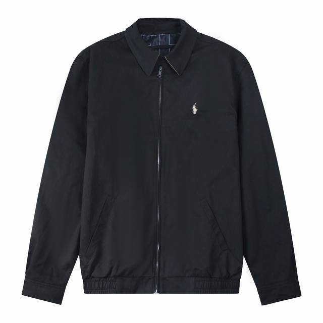新款上新 Ralph Lauren 拉夫劳伦 Ss 经典翻领行政拉链夹克 胸前精美小标刺绣 中性设计 男女百搭 内里定制格纹 复刻原版 颜色:黑色 藏青 卡其0