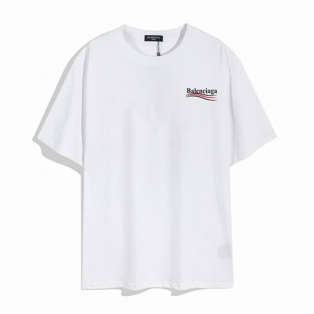 Balenciaga 巴黎世家可乐短袖， 品质升级，精致做工，手感柔软，充满了复古工艺还拥有厚实的手感，标志性的图标，独有的辨识度。高克重纯棉质感一流！男女同款