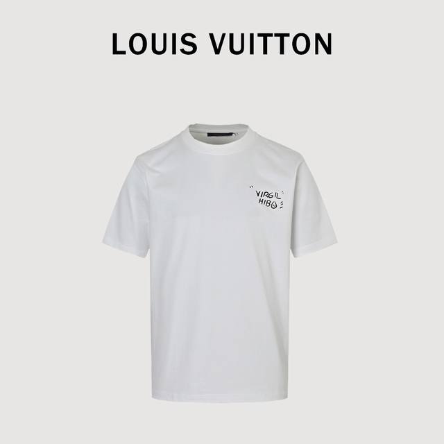 Louis Vuitton 路易威登 25Ss 火山印花短袖 客订300G双纱重磅面料，1:1螺纹，手感柔软舒适，上身亲肤透气，垂感佳，高清数码印花，前幅小标，