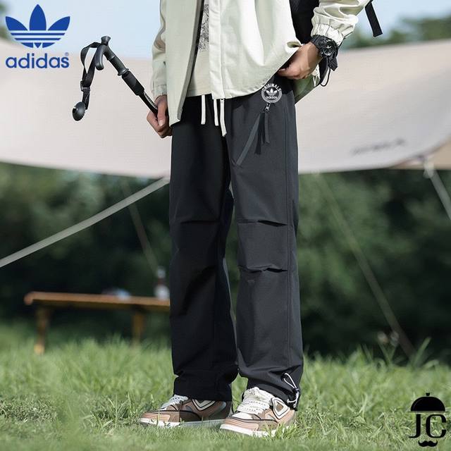 春季首发真标可扫码 三叶草阿迪达斯Adidas专柜同款上市本季主打，货源充足新款爆款户外运动工装休闲直筒裤子男透气休闲宽松百搭长裤子独家印花工艺 严格把控品质以