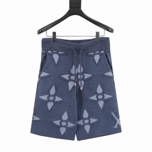 Louis Vuitton 路易威登 25Ss 提花四叶草花卉满印短裤 定染纱线成分72%羊毛28%化纤 12针进口电脑织机 6个布片 2个口袋 1个腰头拼接
