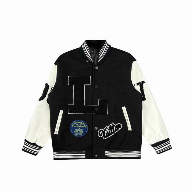 上新 顶级重工版本 Louis Vuitton 路易威登限定毛呢棒球服外套 单品人气王 超多明星网红上身的重工外套夹克 全身8处毛巾重工刺绣王炸工艺 同时英文采