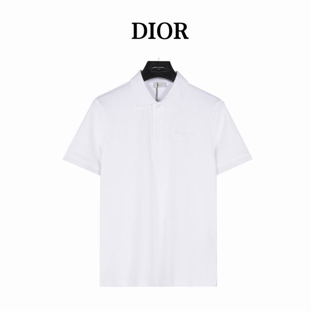 Dior 迪奥 刺绣字母签名短袖polo衫 原版品质，欢迎对比。纯棉珠地棉面料经典款polo衫，经典爆款系列，图案装饰让商务休闲风增添了俏皮的色彩，整体高级简单