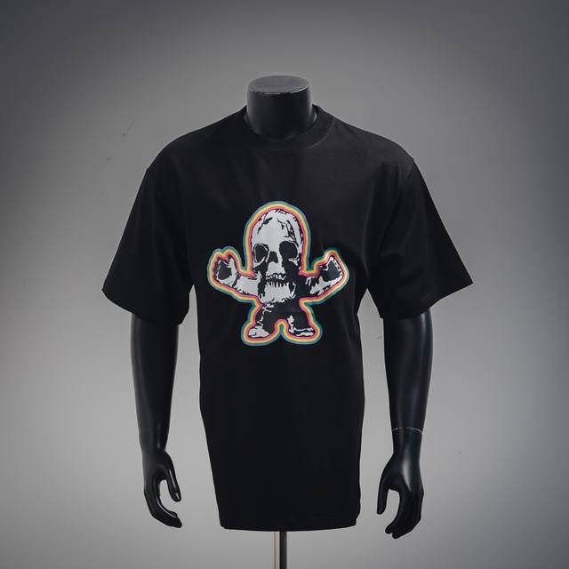 Chrome Hearts Ch 克罗心25Ss骷髅头前后印花Logo圆领短袖T恤 Size：Xs-L