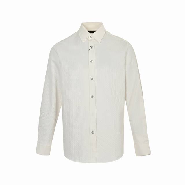 Louis Vuitton 路易威登 25Ss 竖条纹混纺棉质衬衫 正品 0购入开发，定制泡泡棉质提花面料，75D高温朴，面料酵洗，定制辅料，合身版型 Size
