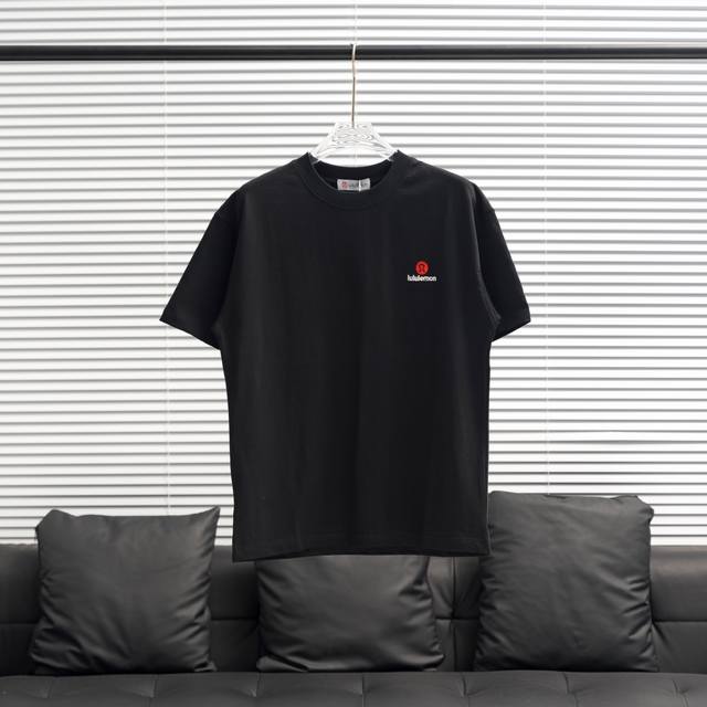 工厂p直供 Lululemon丨露露乐檬小标刺绣短袖T恤 配色：黑色 尺码 尺码：S-Xxl