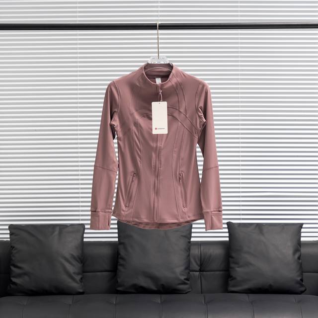 工厂p直供 Lululemon丨露露乐檬Define立领纯色瑜伽服 配色：藕粉 尺码：2 4 6 8 10 12