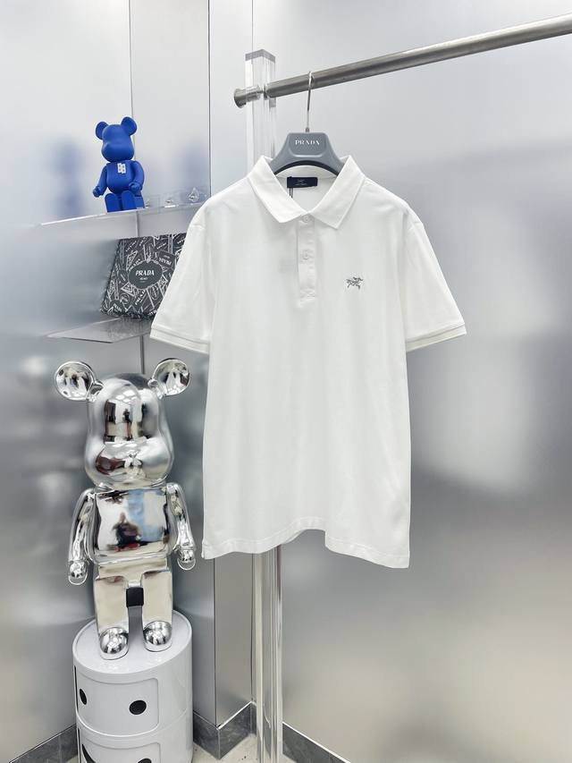 Arc* 始祖鸟 2025Ss夏季新款反光字母Logo 翻领polo衫短袖 M 经典商务 高端男装的天花板级别的商务男款！ 简约时尚大气不失优雅，单穿内搭体面过