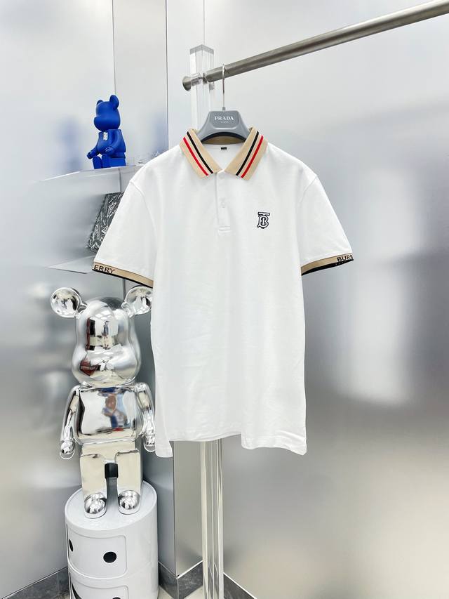Bbr 巴宝莉 2025Ss夏季新款刺绣Tb翻领polo衫短袖 M 经典商务 高端男装的天花板级别的商务男款！ 简约时尚大气不失优雅，单穿内搭体面过人，品质控