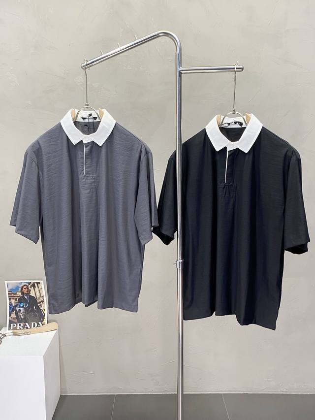 Lp-Loro piana诺悠翩雅独家专供最新时尚短袖。经典设计感与颜值爆棚的短袖 品质更是无法挑剔品控可以直接入手，不容过错的高端臻品！通过细节图片便可感受到