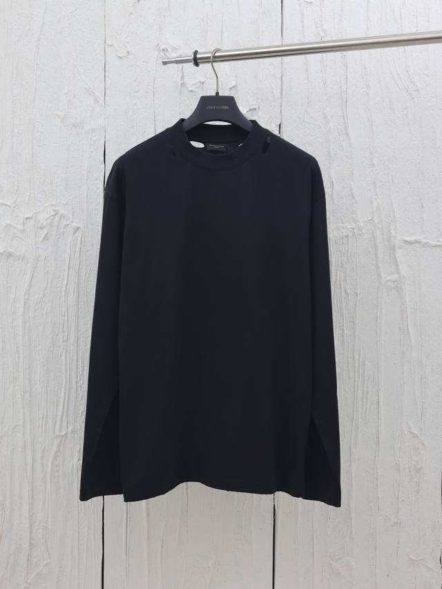 Balenciaga* 巴黎25Ss最新款美纹纸胶带长袖 面料采用巴黎Zp定织定染全棉双纱紧密棉.克重260克，布面干净.布纹清晰，柔软舒适，螺纹釆用定染无色差