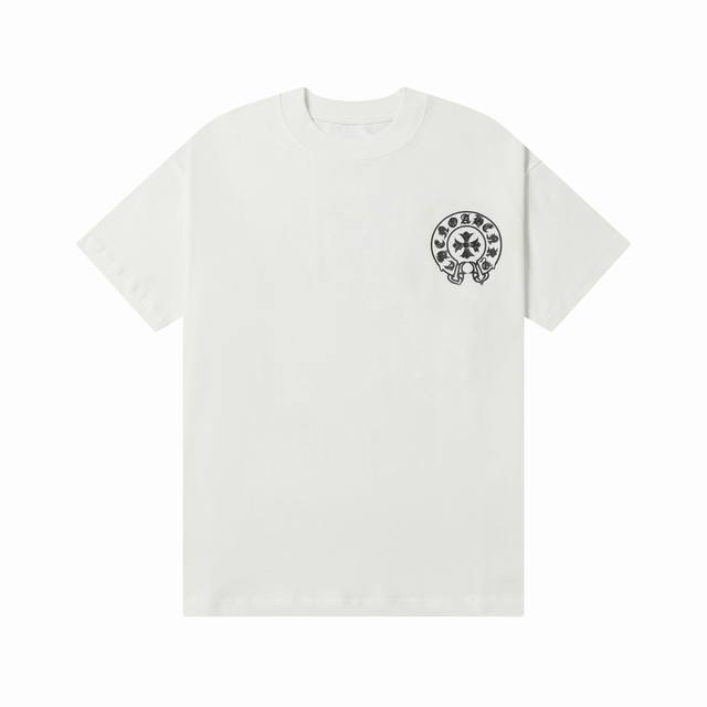 上新 款号:G926 Chrome Hearts克罗心新款经典印花Logo休闲圆领短袖T恤 小红书热门爆款｜明星网红同款穿搭 1面料采用26支270克纯棉双纱面