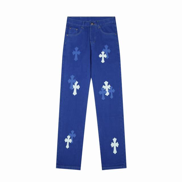 款号：H501 Chrome Hearts Ch克罗心范冰冰亲弟弟范丞丞同款牛仔裤 散发着不羁的个性和独特的魅力。每一处磨损和破洞都是精心设计，呈现出一种独特的