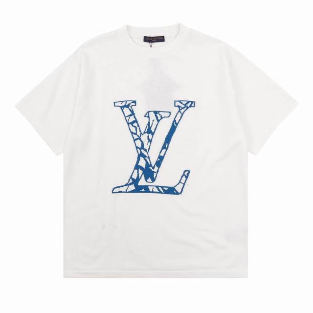 Louis Vuitton路易威登 滑雪系列提花圆领短袖 Size：S-L