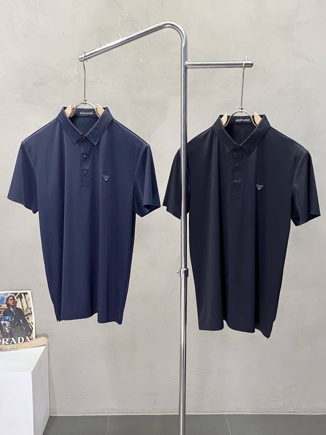 Armani阿玛尼独家专供新款原单男士休闲polo短袖 高端定制 高端版本 时尚百搭爆款进口面料 手感超柔软细腻 穿着亲肤舒适 高端精品 代工厂p精细做工 上身