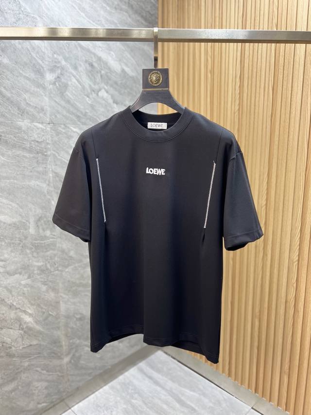 Loewe 罗意威 2025春夏新品 三标齐全 圆领短袖T恤 好货不用过多介绍 看细节 专柜码数：M-Xxxl 175 140建议L