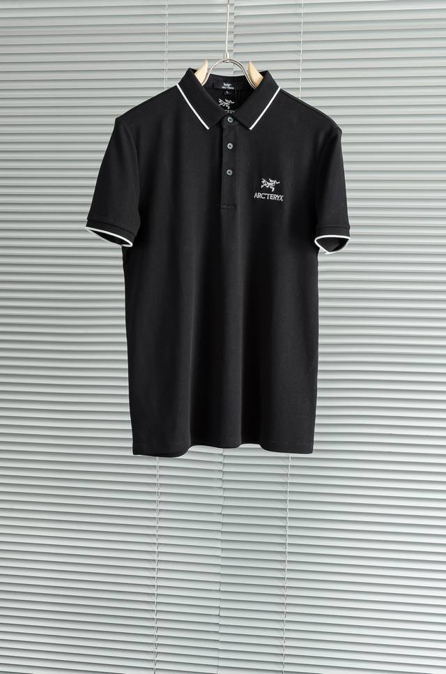 new# 鸟牌 2025 男士商务休闲纯色翻领短袖polo衫#客供进口100%珠地棉面料，甄选上等长绒棉花原料，面料属性皆为上乘，网眼结构细腻自然，经过水洗后，