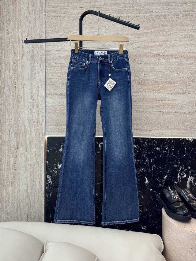 cx078#新款牛仔裤 Loewe 绣花Logo 牛仔棉显瘦牛仔裤 26-30码